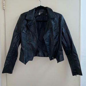 Black size 4 leather jacket